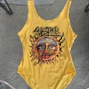🌼🌞Yellow Forever 21 Bodysuit🌞🌼